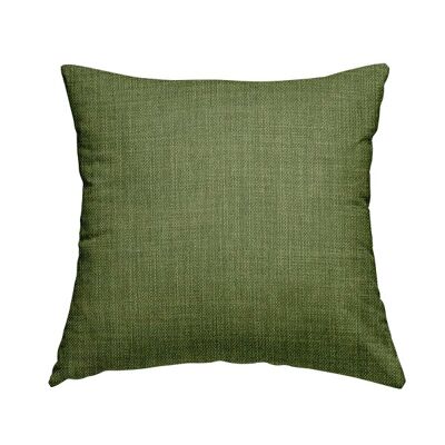 Polyester Fabric Linen Effect Lime Green Plain Cushions Piped  Finish Handmade To Order