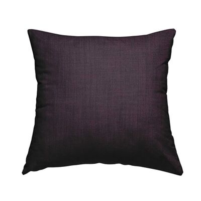 Polyester Fabric Linen Effect Wine Plum Plain Cushions Piped  Finish Handmade To Order