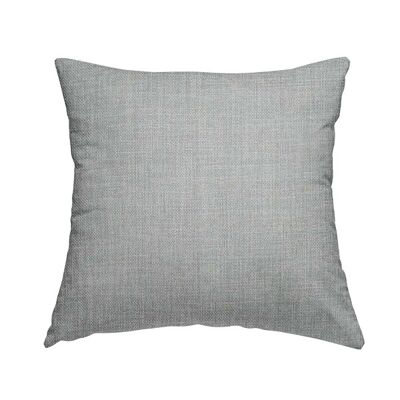 Polyester Fabric Linen Effect Silver Plain Cushions Piped  Finish Handmade To Order
