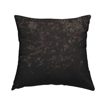 Polyester Fabric Crushed Chocolate Brown Plain Cushions Piped Finish Handmade To Order