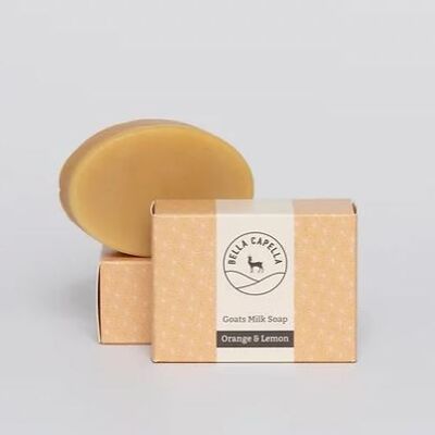 Savon au Lait de Chèvre Orange & Citron