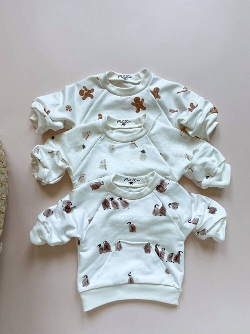Baby cotton sweatshirt /  winter prints