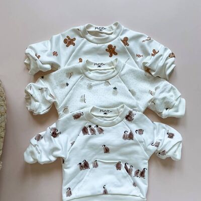 Baby-Baumwoll-Sweatshirt / Winterdrucke