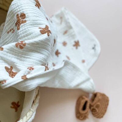 Baby blanket gingerbread man