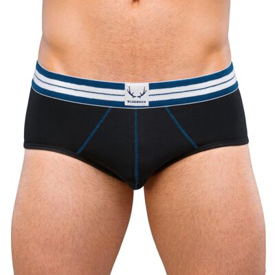 black briefs - blue stitching