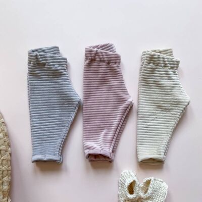 Baby-Leggings / gerippte Baumwolle