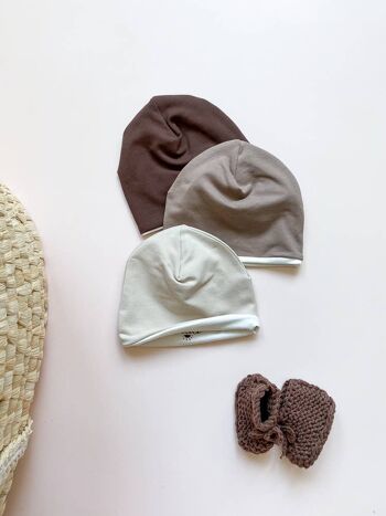 Bonnet bébé / coton BIO 9