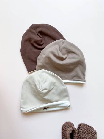 Bonnet bébé / coton BIO 11