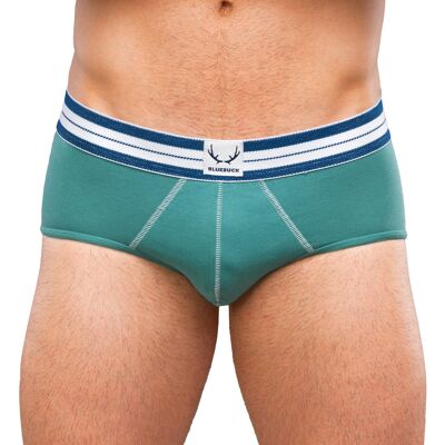 green briefs - white stitching