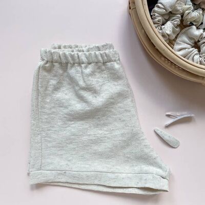 Loungewear shorts / Jacquard linen