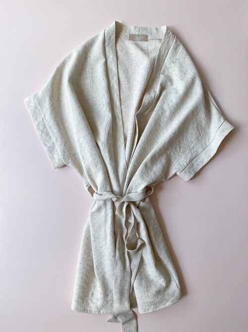 Kimono / jacquard linen