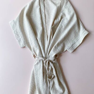 Kimono/lino jacquard
