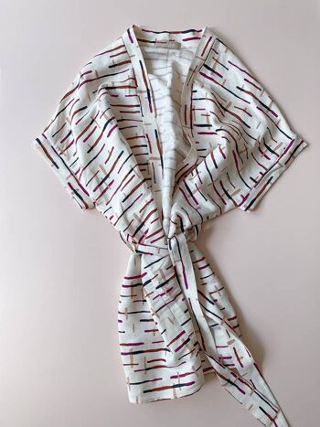 Kimono / rayures lin 1