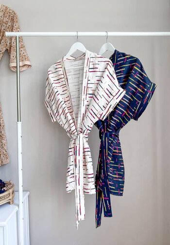 Kimono / rayures lin 3