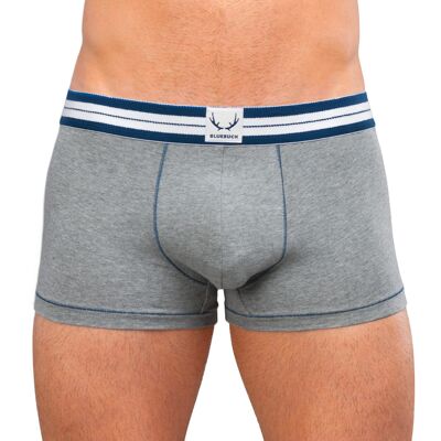 Gray shorty - blue stitching