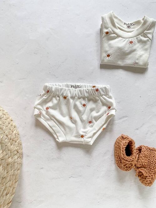 Baby girl shorts / sunshine