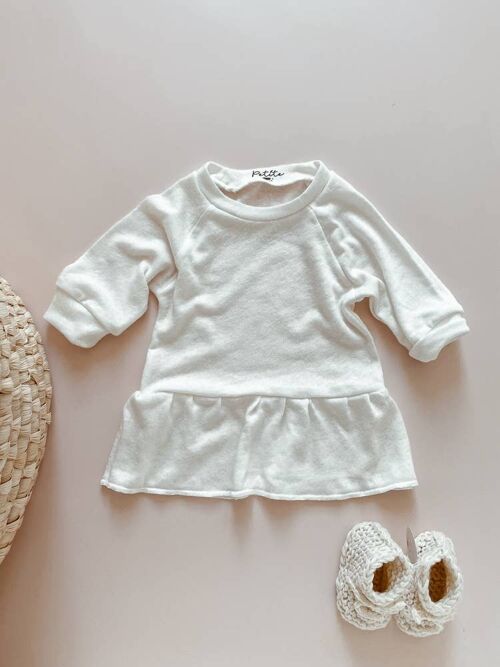 Baby ruffle dress / linen