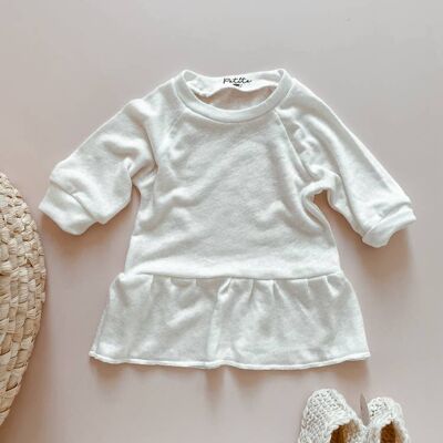 Baby ruffle dress / linen