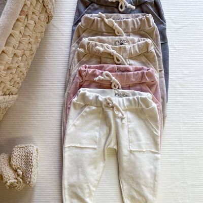 Pantaloni della tuta in lino per bebè