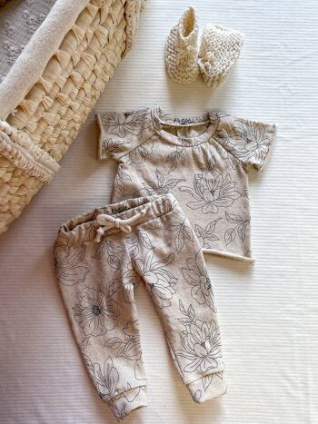 Pantalons de survêtement en lin pour bébé 8