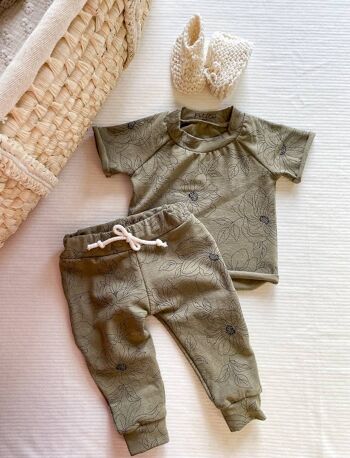 Pantalons de survêtement en lin pour bébé 9