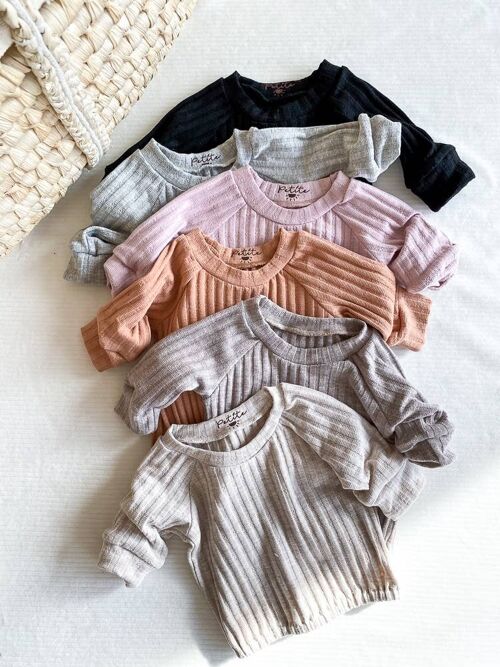 Baby cotton shirt / ribbed