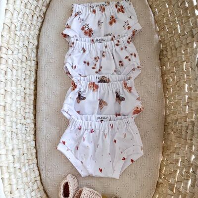 Pantaloncini per bebè / stampe girly Cuori