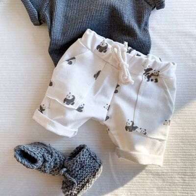 Pantalones cortos de bebé / panda