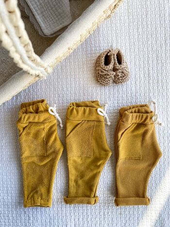 Pantalon de survêtement bébé / jaune ensoleillé 3