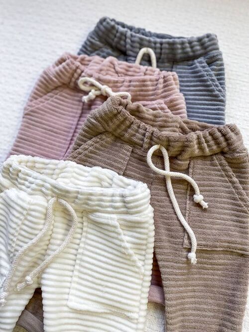 Baby sweatpants / ribbed