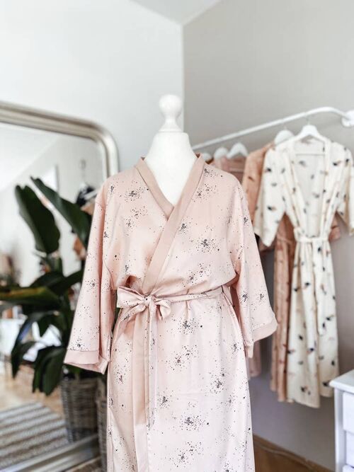 Viscose kimono / twig blush