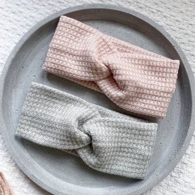 Jersey headband / soft waffle knit
