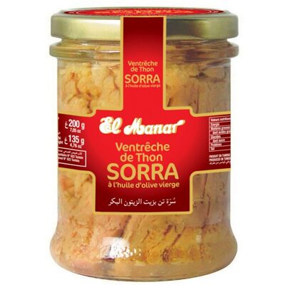 Filetti di tonno SORRA (VENTRESCA) Boc. 200g EL MANAR / KP