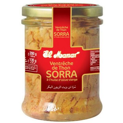 Tuna fillets SORRA (VENTRESCA) Boc. 200g EL MANAR / KP