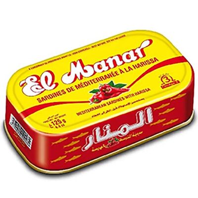 Sardine Harissa 125g (5 Lose mit 10 Kartons) EL MANAR