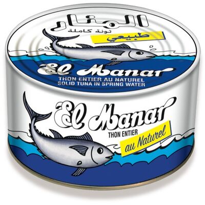 Ganzer natürlicher Thunfisch Box 400g EL MANAR / KP