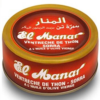 Thon SORRA (VENTRESCA) HO Bte 400g EL MANAR / KP