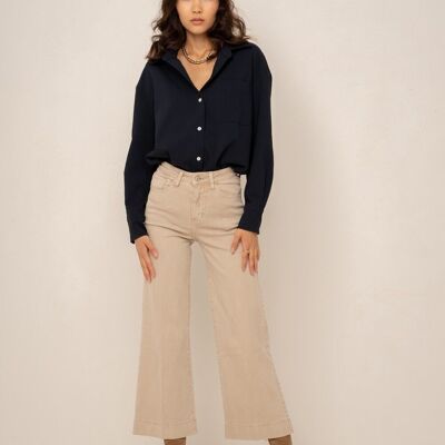 Jeans Windy Cropped Ancho BEIGE
