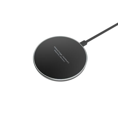 Allocacoc WirelessCharger |Aluminum| Super slim quick Wireless Charger  (11023BK/WLCGAL)