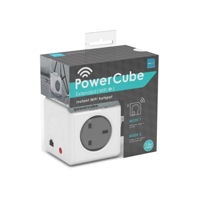 PowerCube Wifi Extender 4-way 1.5metre Lead Adapter Outlet  (9730/ukexwf)