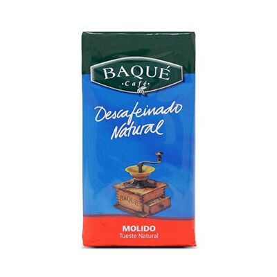 BAQUE NATURAL DECAFFEINATED GROUND COFFEE - 250g