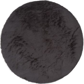 Vloerkleed Gentle Black 90 Rond ø160 cm 1