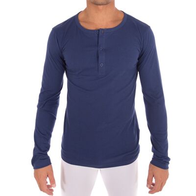 Henley azul marino