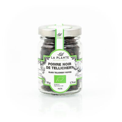 Poivre noir de Tellichery Biologique 50 g*