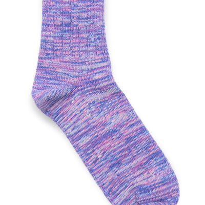Pink and blue socks