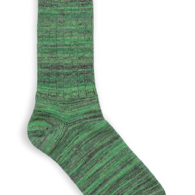 Green and gray socks