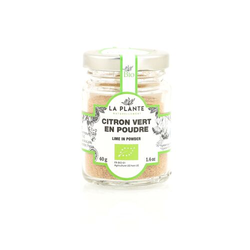 Citron vert en poudre Biologique 40 g*