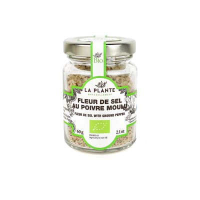 Fleur de sel with ground pepper 60 g