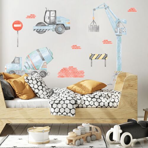 Wall Sticker | Construction Set I Blue