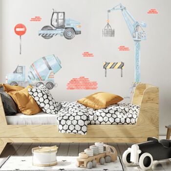 Sticker mural | Jeu de construction I Bleu 1